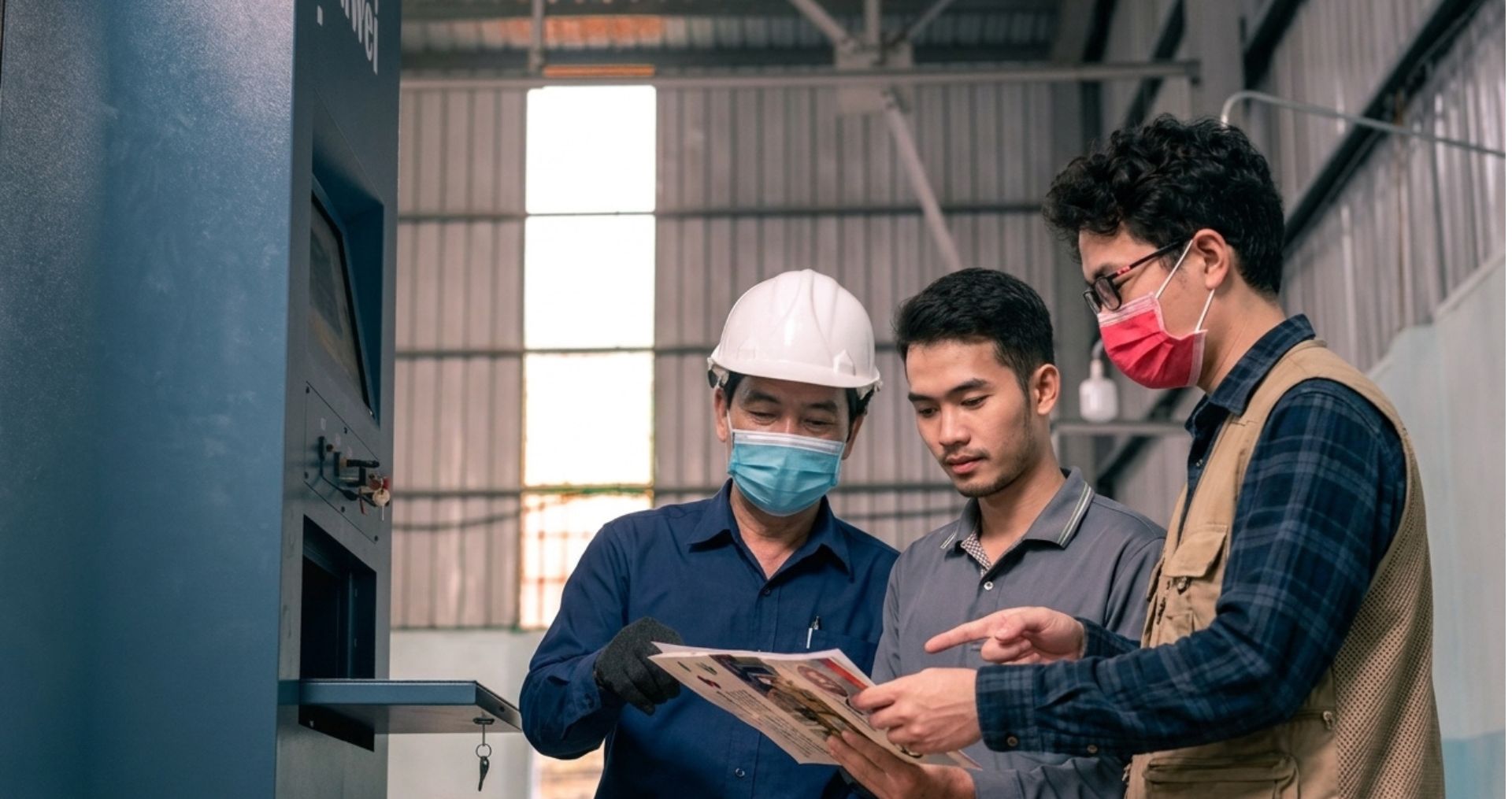 Following up cartons on pallets before shipment at a China factory